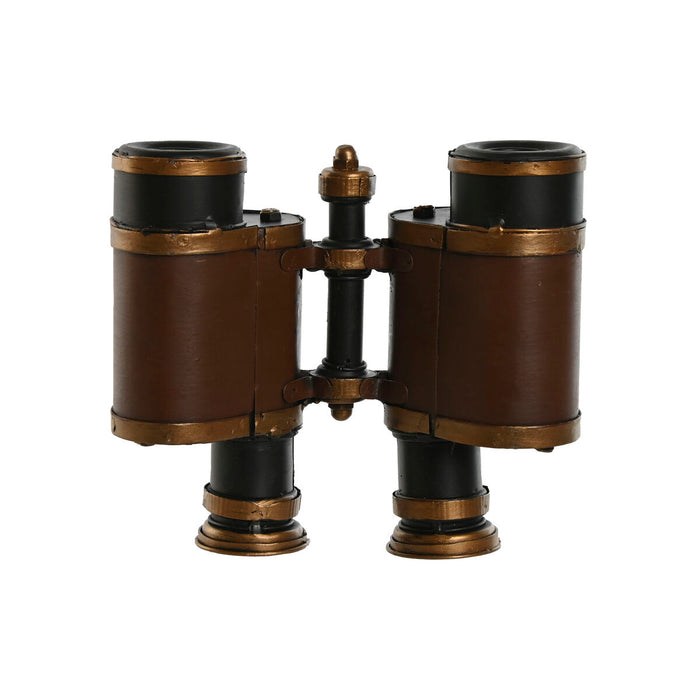 Figură Decorativă Home ESPRIT Maro Bronz Binoclu Vintage 17,5 x 16 x 7 cm