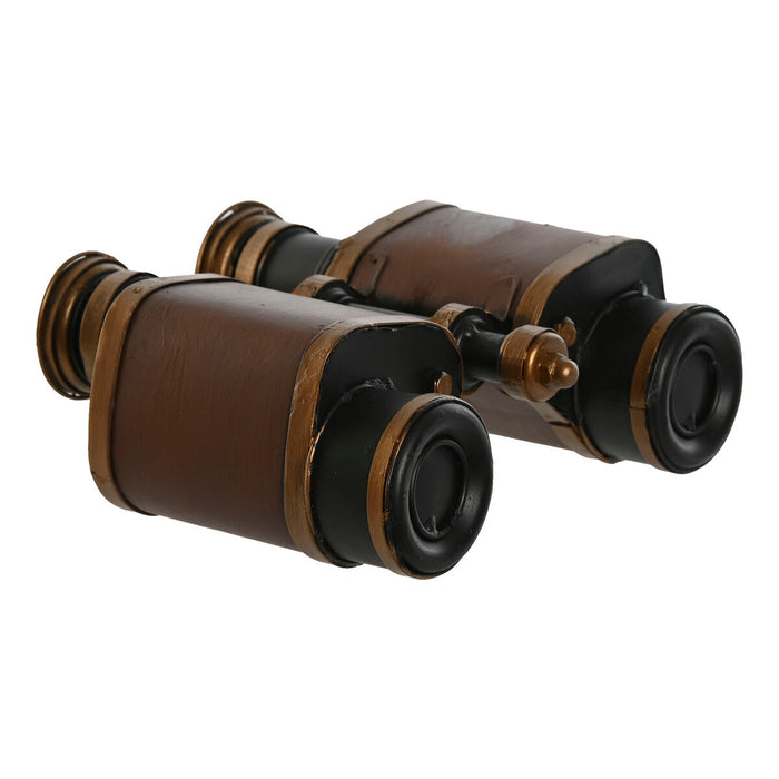 Figură Decorativă Home ESPRIT Maro Bronz Binoclu Vintage 17,5 x 16 x 7 cm