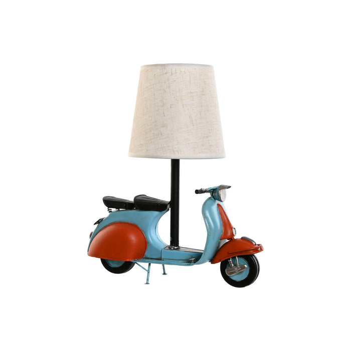 Lampă de masă Home ESPRIT Albastru Portocaliu Lin Metal 31 x 15 x 34 cm