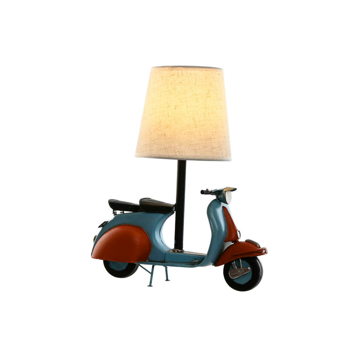 Lampă de masă Home ESPRIT Albastru Portocaliu Lin Metal 31 x 15 x 34 cm