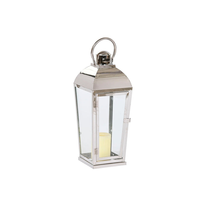 Lucerna Home ESPRIT Argintiu Geam Oțel Cromat 23 x 23 x 60 cm (3 Piese)