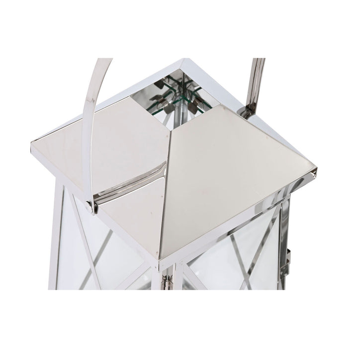 Lucerna Home ESPRIT Argintiu Geam Oțel Cromat 20 x 20 x 48 cm (3 Piese)