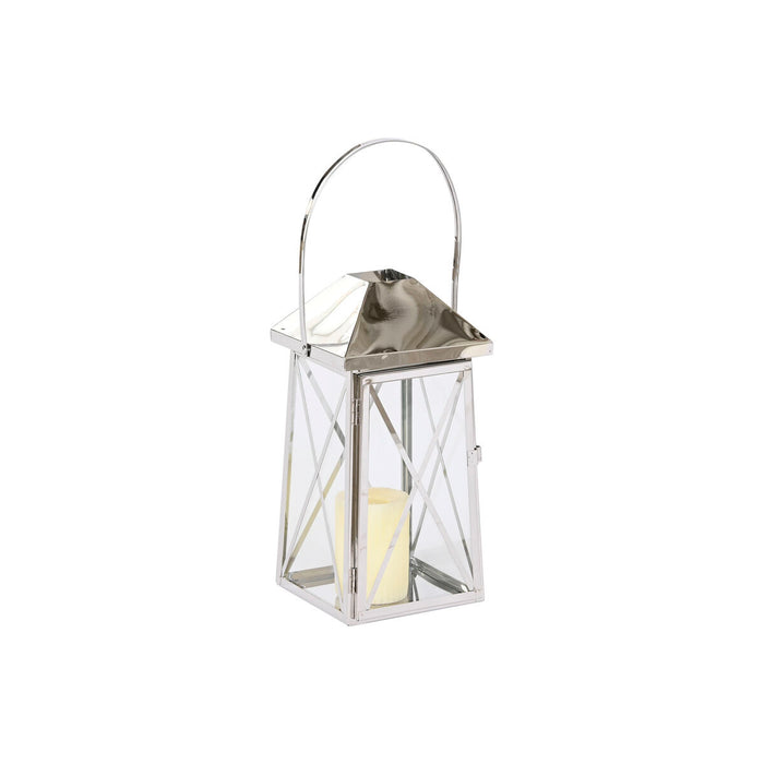 Lucerna Home ESPRIT Argintiu Geam Oțel Cromat 20 x 20 x 48 cm (3 Piese)