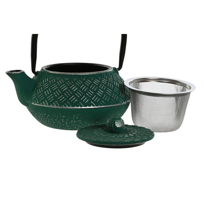 Ceainic Home ESPRIT Albastru Verde Oțel inoxidabil Fier 400 ml (3 Unități)