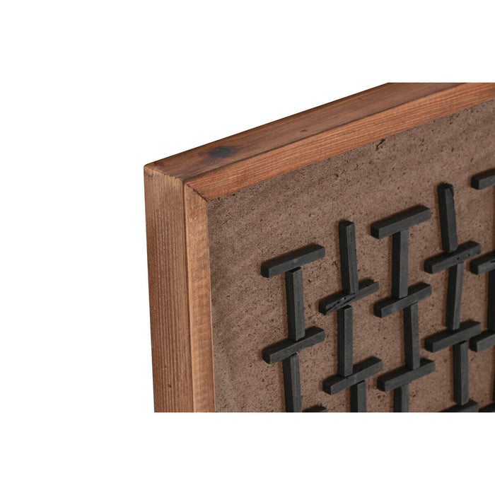 Tablou Home ESPRIT Modern 40,2 x 4 x 40,2 cm (2 Unități)