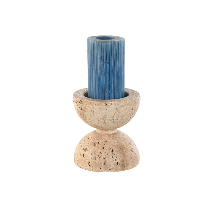 Suport de Lumânări Home ESPRIT Bej Magneziu 12 x 12 x 12,7 cm