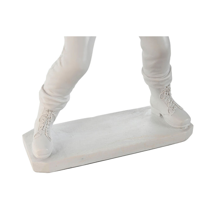 Lampă de masă Home ESPRIT Alb Auriu* Rășină 220 V 32 x 13 x 52 cm