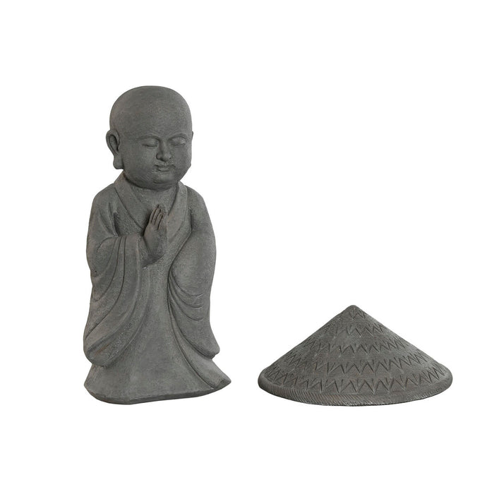 Figură Decorativă Home ESPRIT Gri Călugăr Oriental 30 x 30 x 51 cm