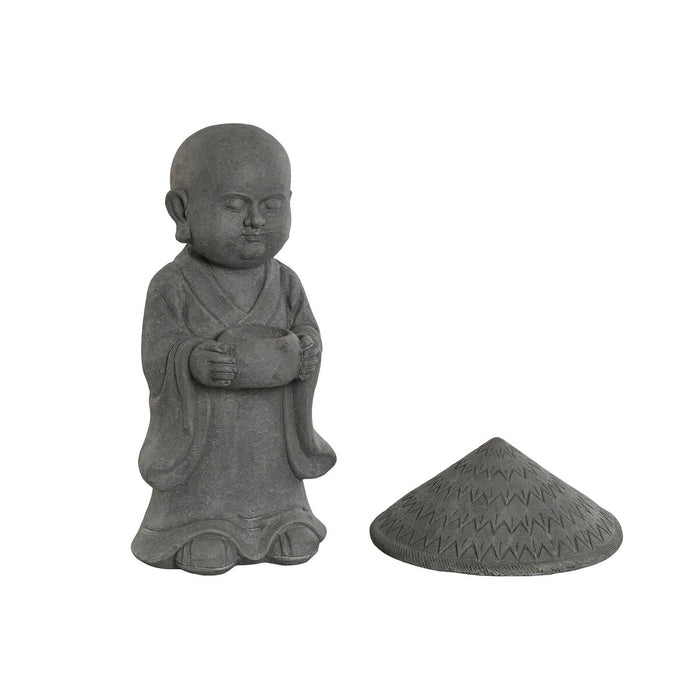 Figură Decorativă Home ESPRIT Gri Călugăr Oriental 30 x 30 x 53 cm