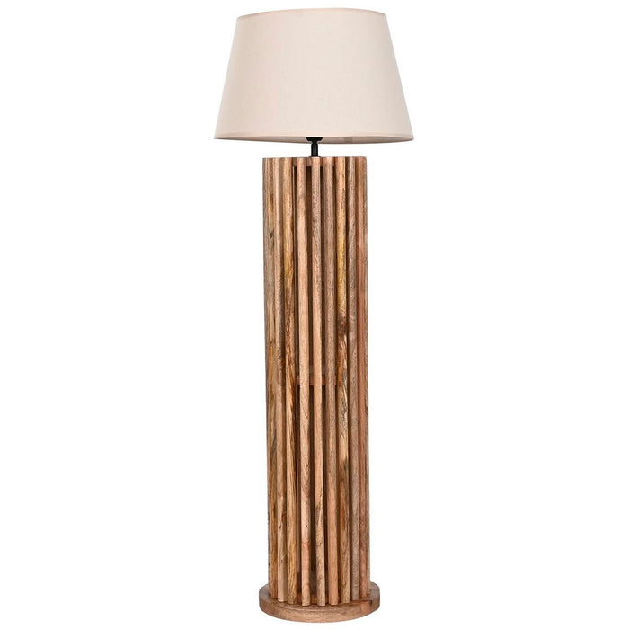 Lampă cu Picior Home ESPRIT Maro Natural Lemn de mango 220 V 25 x 25 x 102 cm
