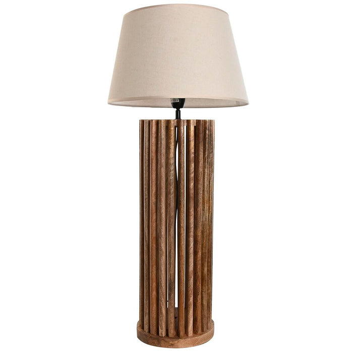 Lampă de masă Home ESPRIT Maro Lemn de mango 50 W 220 V 23 x 23 x 72 cm