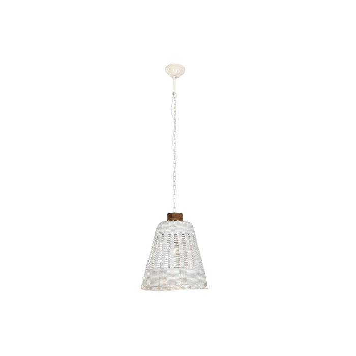Lustră Home ESPRIT Alb Bambus Lemn de mango 50 W 48 x 48 x 57 cm