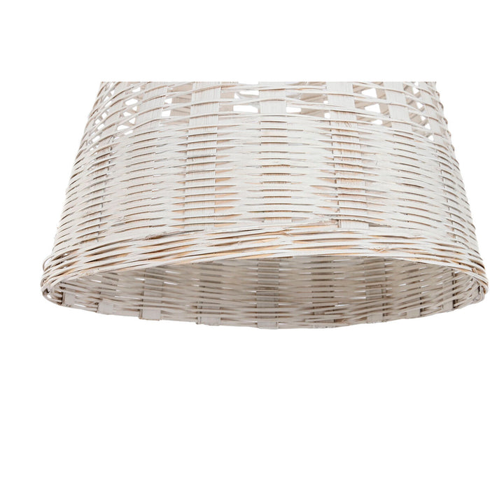Lustră Home ESPRIT Alb Bambus Lemn de mango 50 W 48 x 48 x 57 cm