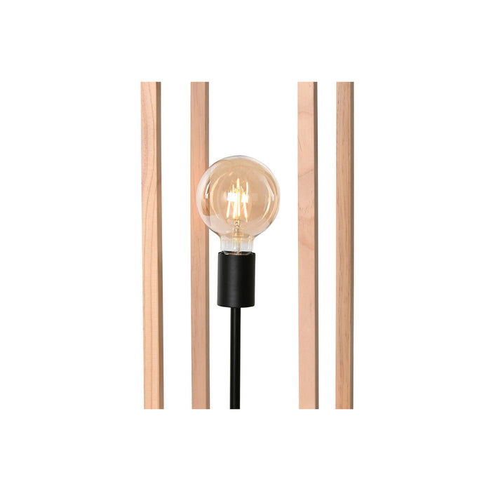 Lampă cu Picior Home ESPRIT Maro Negru Natural Lemn Fier Pin 220 V 19 x 19 x 123 cm