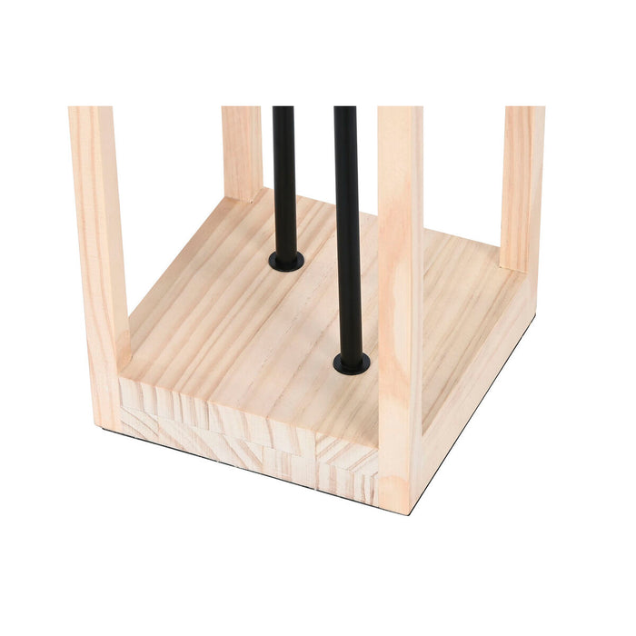 Lampă cu Picior Home ESPRIT Maro Negru Natural Lemn Fier Pin 220 V 19 x 19 x 123 cm
