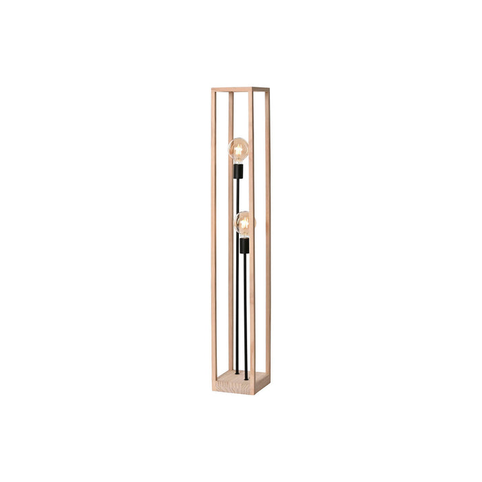 Lampă cu Picior Home ESPRIT Maro Negru Natural Lemn Fier Pin 220 V 19 x 19 x 123 cm