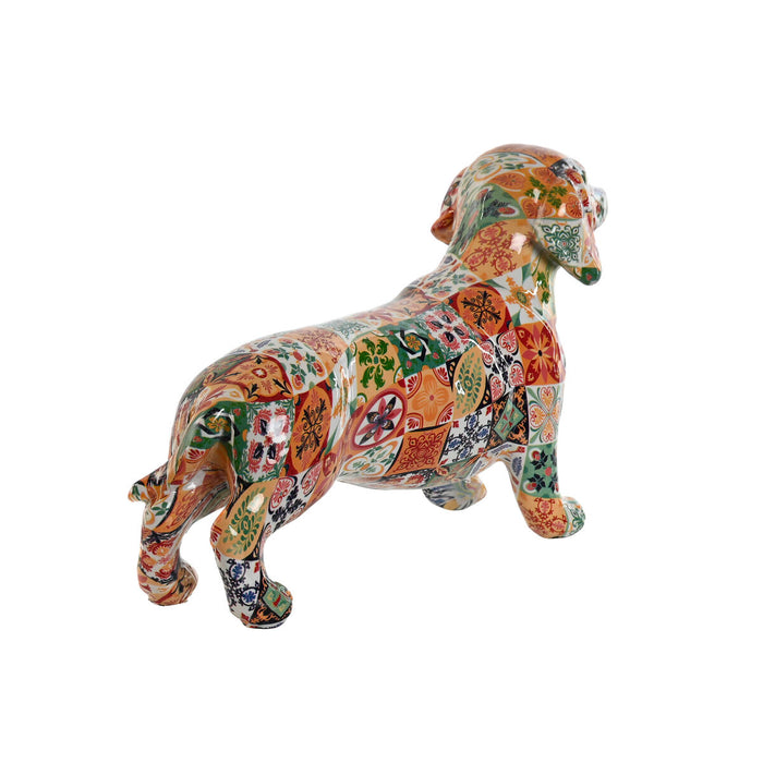 Figură Decorativă Home ESPRIT Multicolor Câine Mediterană 21 x 6 x 12 cm (2 Unități)