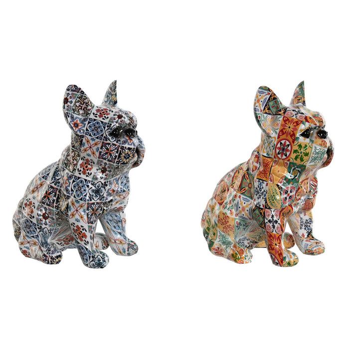 Figură Decorativă Home ESPRIT Multicolor Câine Mediterană 10 x 13 x 16 cm (2 Unități)
