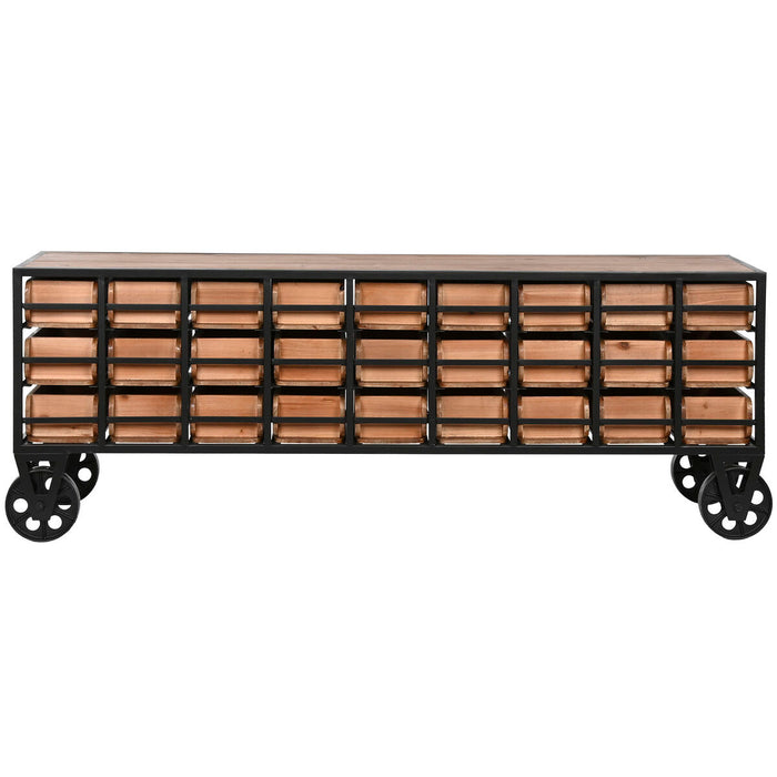Dulap cu Sertare Home ESPRIT Metal Brad Vintage 142 x 30 x 50 cm