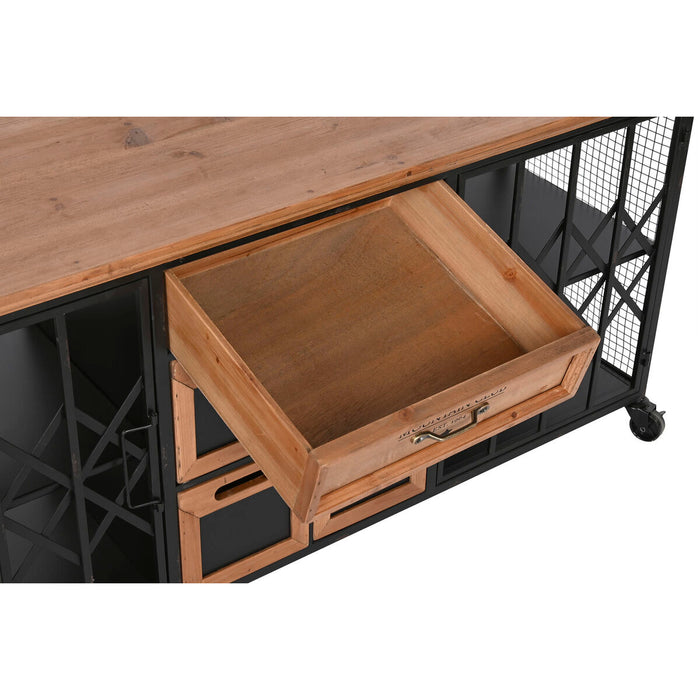 Dulap cu Sertare Home ESPRIT Metal Brad Loft 122 x 37 x 58,5 cm