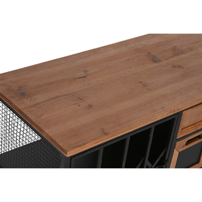 Dulap cu Sertare Home ESPRIT Metal Brad Loft 122 x 37 x 58,5 cm