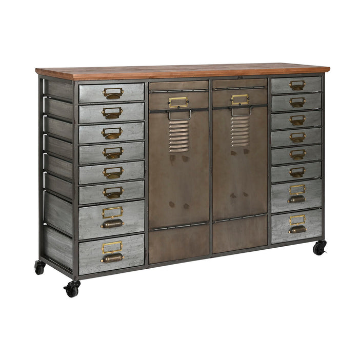 Dulap cu Sertare Home ESPRIT Metal Brad Vintage 123 x 34 x 83,5 cm