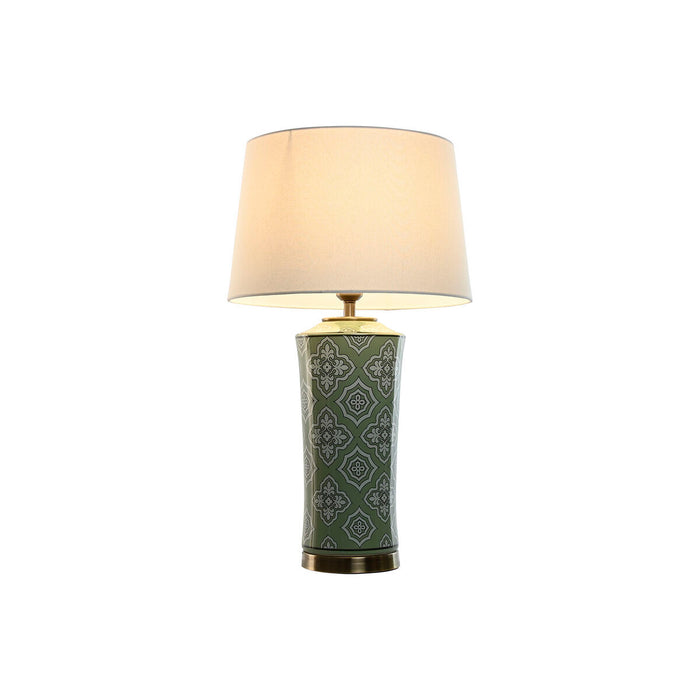 Lampă de masă Home ESPRIT Alb Verde Auriu* Ceramică 50 W 220 V 40 x 40 x 69 cm