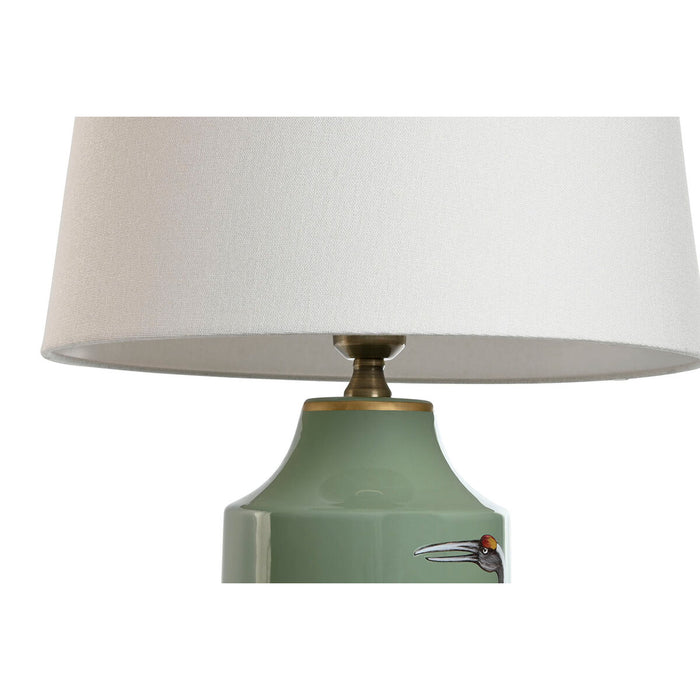 Lampă de masă Home ESPRIT Alb Negru Verde Auriu* Ceramică 50 W 220 V 40 x 40 x 67 cm