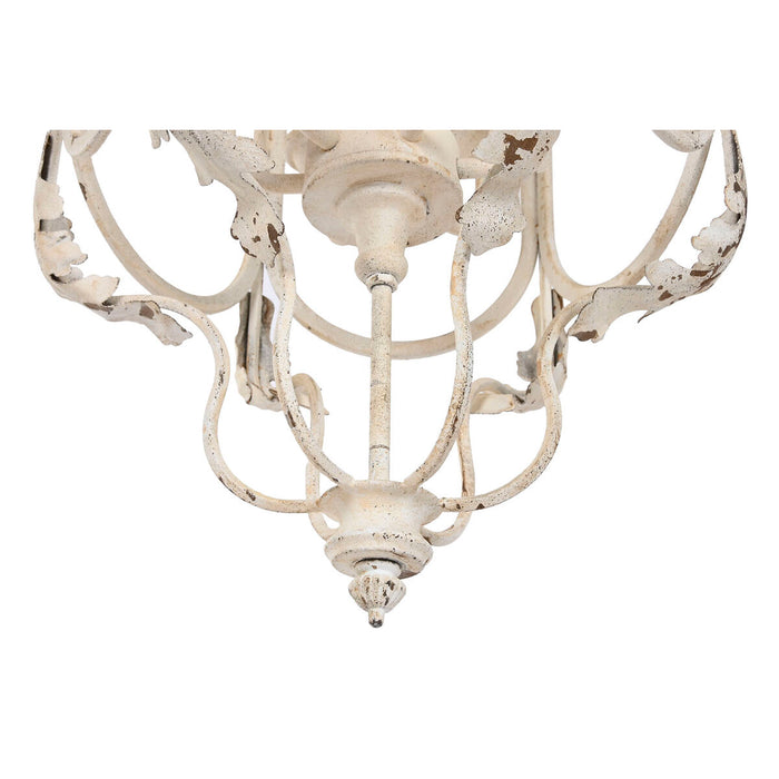 Lustră Home ESPRIT Alb Metal 39 x 34 x 75 cm