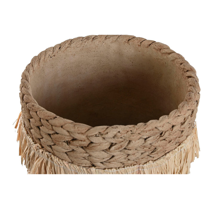 Set de jardiniere Home ESPRIT Maro Rafie Цимент Tropical 23 x 22 x 25 cm