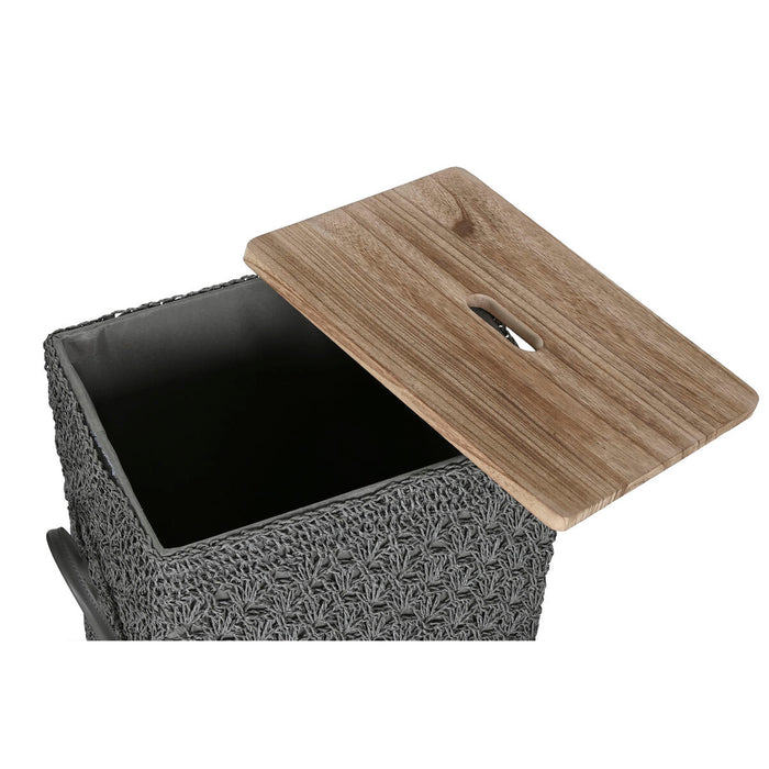 Coș pentru rufe murdare Home ESPRIT Gri deschis Lemn 43 x 34 x 50 cm 5 Piese