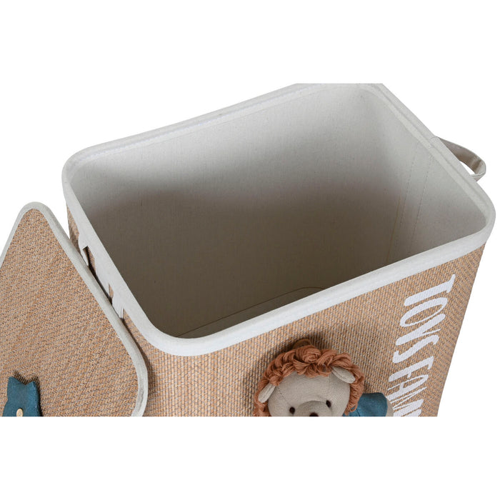 Coș pentru rufe murdare Home ESPRIT Verde Natural Infantil 44 x 44 x 45 cm 4 Piese