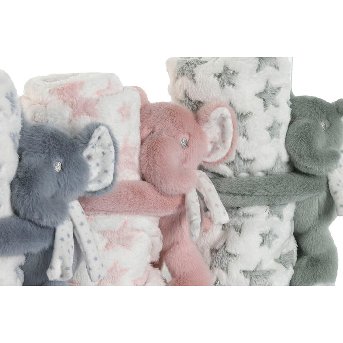 Set Cadou pentru bebeluși Home ESPRIT Albastru Verde Roz Poliester (3 Unități)