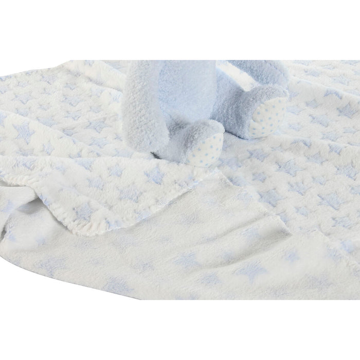 Set Cadou pentru bebeluși Home ESPRIT Albastru Bej Roz Poliester (3 Unități)