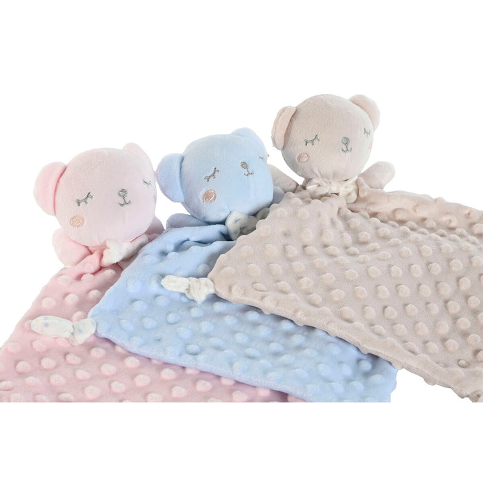 Set Cadou pentru bebeluși Home ESPRIT Albastru Bej Roz Poliester (3 Unități)