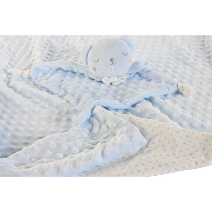 Set Cadou pentru bebeluși Home ESPRIT Albastru Bej Roz Poliester (3 Unități)