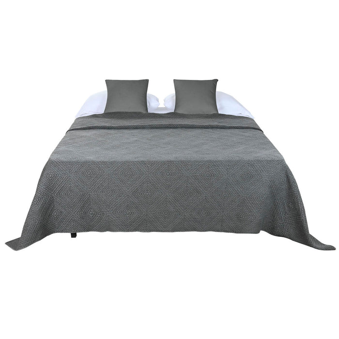 Cuvertură (de pat) Home ESPRIT Gri deschis 240 x 260 cm