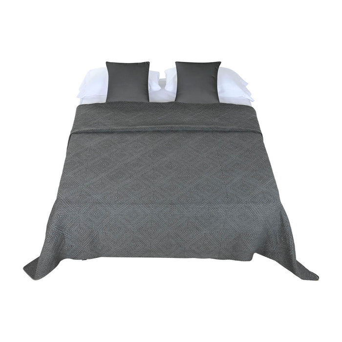 Cuvertură (de pat) Home ESPRIT Gri deschis 240 x 260 cm