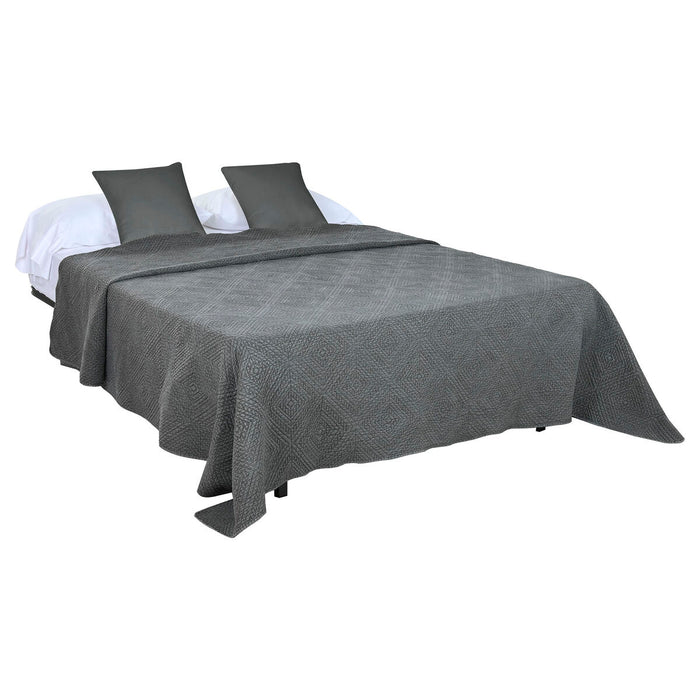Cuvertură (de pat) Home ESPRIT Gri deschis 240 x 260 cm