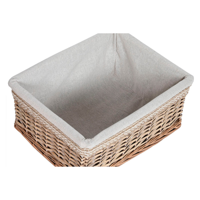 Coș pentru rufe murdare Home ESPRIT Bej Natural răchită Shabby Chic 47 x 35 x 55 cm 5 Piese