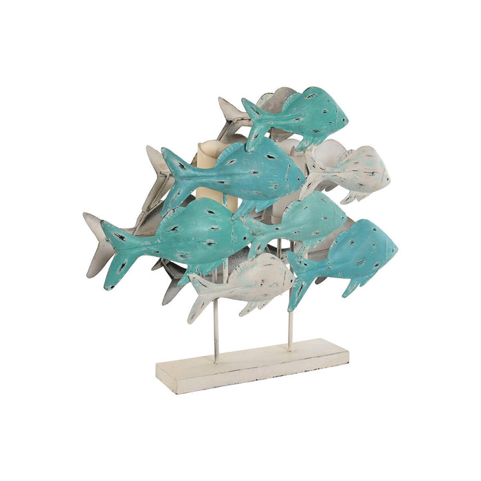 Figură Decorativă Home ESPRIT Mediterană Pești 60 x 15 x 53 cm