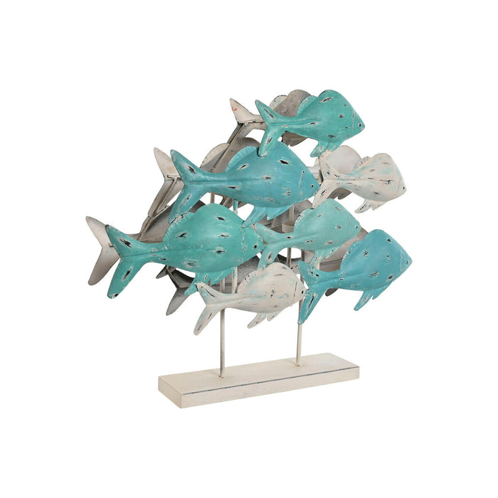 Figură Decorativă Home ESPRIT Mediterană Pești 60 x 15 x 53 cm