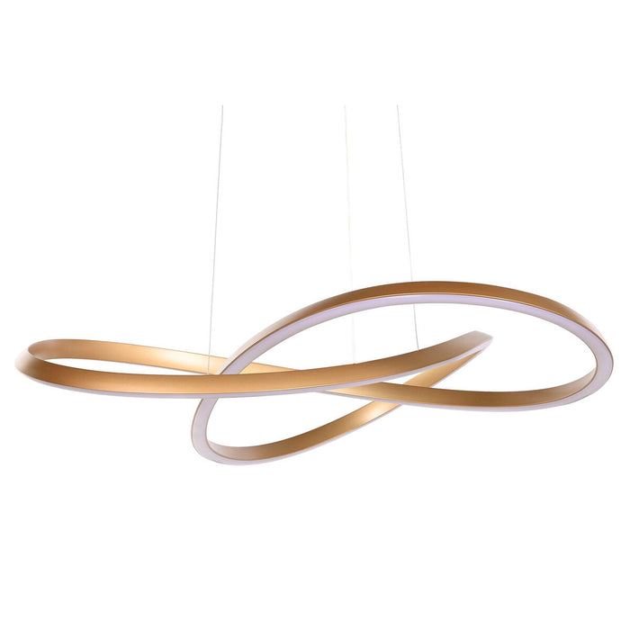Lustră Home ESPRIT Alb Auriu* Silicon Aluminiu 55 W 80 x 80 x 20 cm