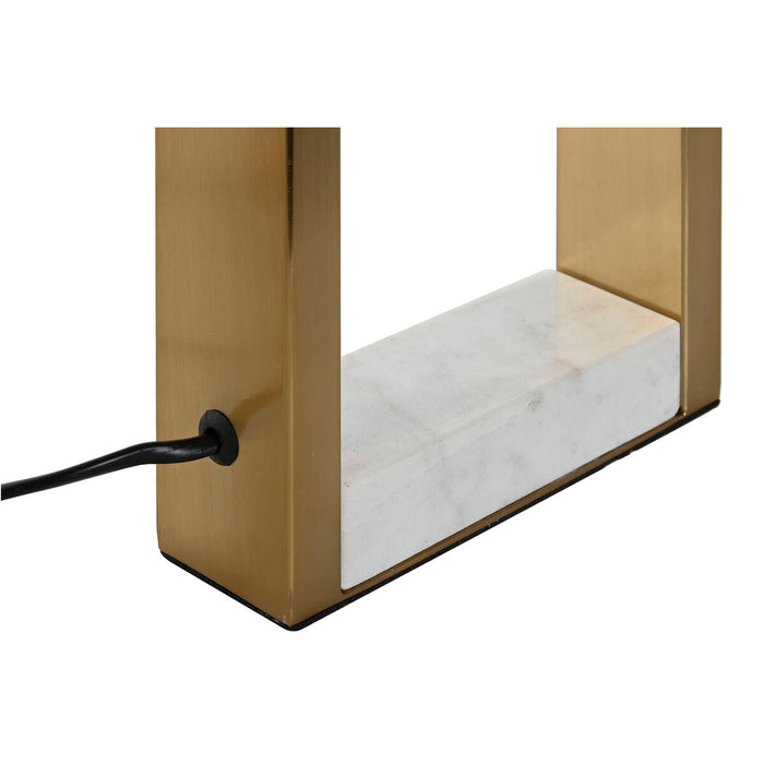 Lampă de masă Home ESPRIT Alb Auriu* Marmură Fier 50 W 220 V 38 x 38 x 70 cm