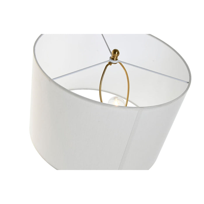 Lampă de masă Home ESPRIT Alb Auriu* Marmură Fier 50 W 220 V 38 x 38 x 70 cm