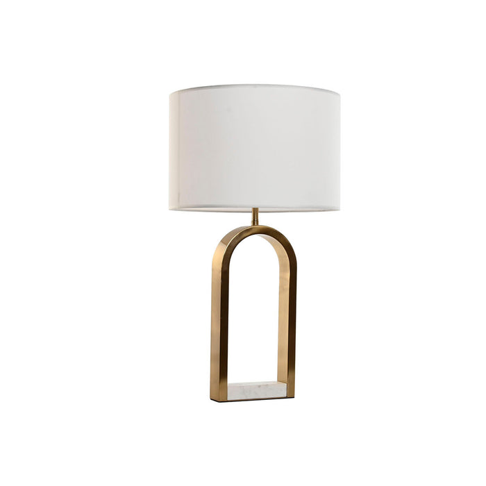 Lampă de masă Home ESPRIT Alb Auriu* Marmură Fier 50 W 220 V 38 x 38 x 70 cm