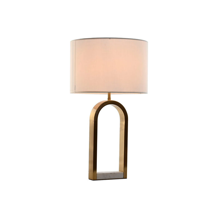 Lampă de masă Home ESPRIT Alb Auriu* Marmură Fier 50 W 220 V 38 x 38 x 70 cm