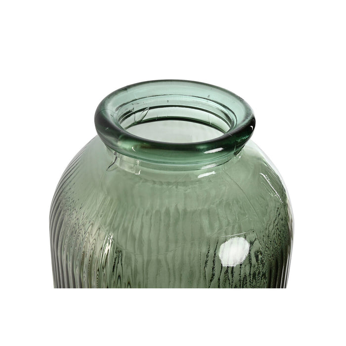 Vază Home ESPRIT Verde Sticlă reciclată 30 x 30 x 72 cm