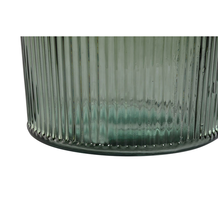 Vază Home ESPRIT Verde Sticlă reciclată 30 x 30 x 72 cm