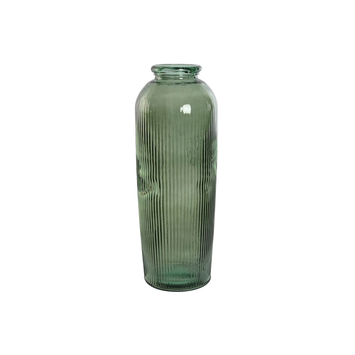 Vază Home ESPRIT Verde Sticlă reciclată 30 x 30 x 72 cm